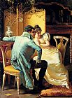 Pio Ricci Elegant Couples In Interiors (Pic 1) painting